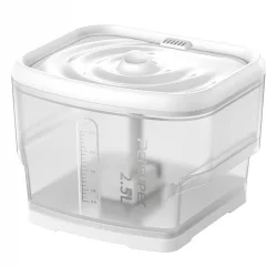 Petsuper PW03 2,5 L viedā suņu un kaķu strūklaka/dzērājs (balts). Strūklaka Petsuper PW03 ir novatoriska ierīce, kas paredzēta jūsu