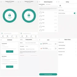 Smart Lock Bluetooth TUYA  Wi-Fi kameras Viedā māja - Smart House
