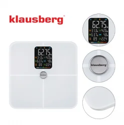 KLAUSBERG balti vannas istabas svari, 4 × AAA, KB 7941 Klausberg Svari svara kontrolei Veselība un skaistums