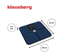 KLAUSBERG melni vannas istabas svari, 4 × AAA, KB 7940 Klausberg Svari svara kontrolei Veselība un skaistums