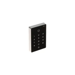 Karšu atbalsts: Unikāls EM 125kHz ; Prox-taustiņu lasīšanas attālums: maks. 3 cm ; Iebūvēta tastatūra ; Durvju zvana poga ; Saziņa: Wiegand