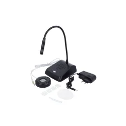 Kases aparāta domofona aizsardzība pret saskari ar klientu - modelis KAS-361HD-MB Komplekts ir gatavs darbam uzreiz no kastes! Pabeigts Higiēnisks