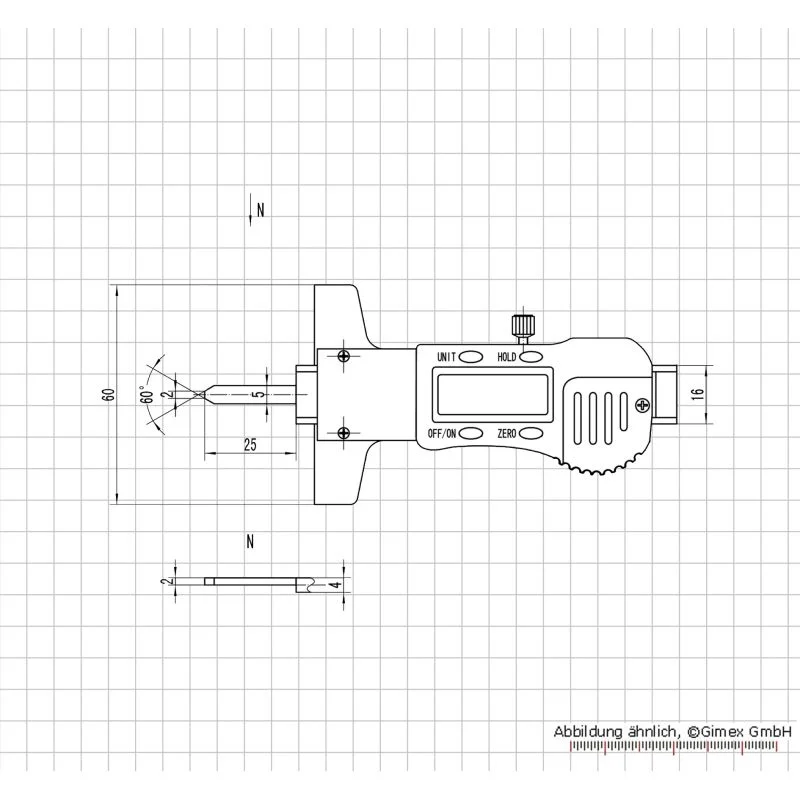 Izrakt Dziļuma izmērs 25 x 60 mm 0 01 mm metāla korpuss - Dziļummēri - Griešanas diski metāla griešanai - Metāla galdiņš Izrakt Dziļuma izmērs 25 x 60 mm 0 01 mm metāla korpuss - Dziļummēri - Griešanas diski metāla griešanai - Metāla galdiņš