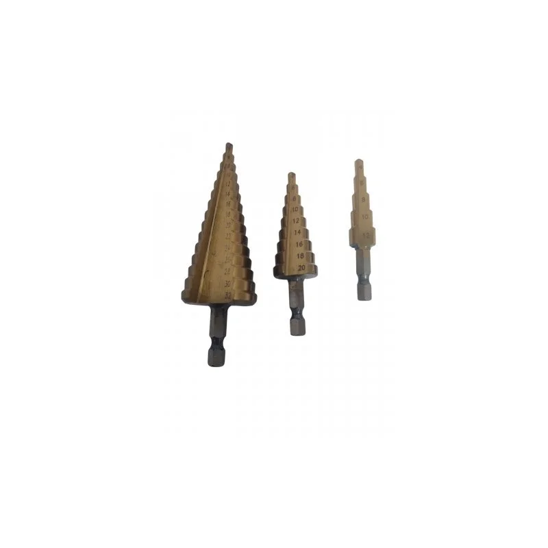 Pakāpju urbji 3 gab 4 32 mm urbis rīvurbis - Pakāpju un koniski urbji - Augstas kvalitātes koniski urbji - Universālie pakāpju urbji Pakāpju urbji 3 gab 4 32 mm urbis rīvurbis - Pakāpju un koniski urbji - Augstas kvalitātes koniski urbji - Universālie pakāpju urbji